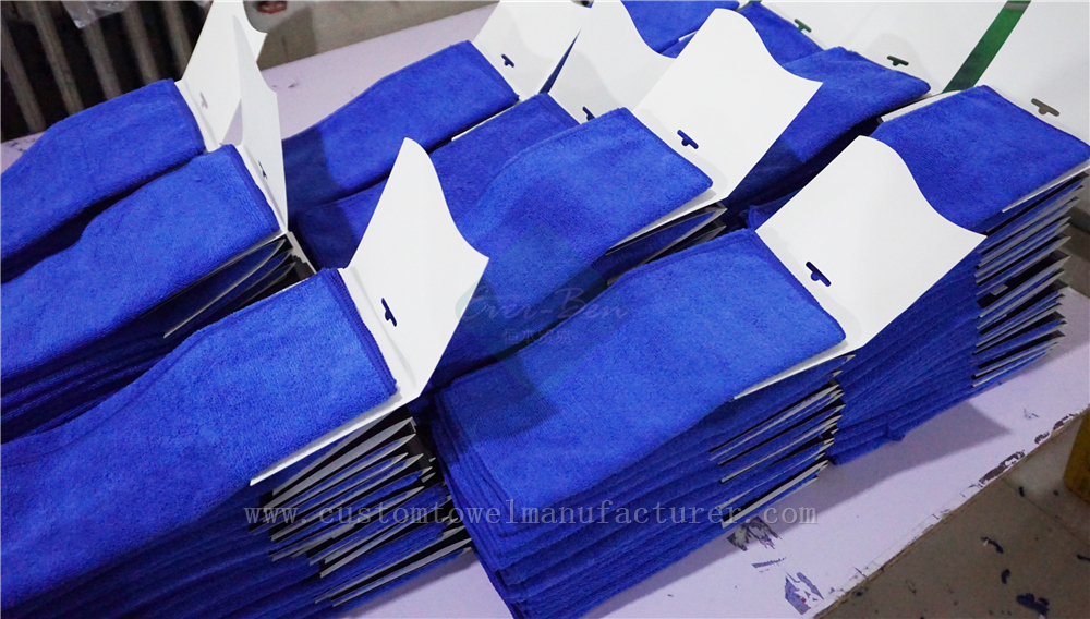 China Bulk Wholesale microfiber rags home depot Factory Custom Blue Microfiber Glass Towels Supplier